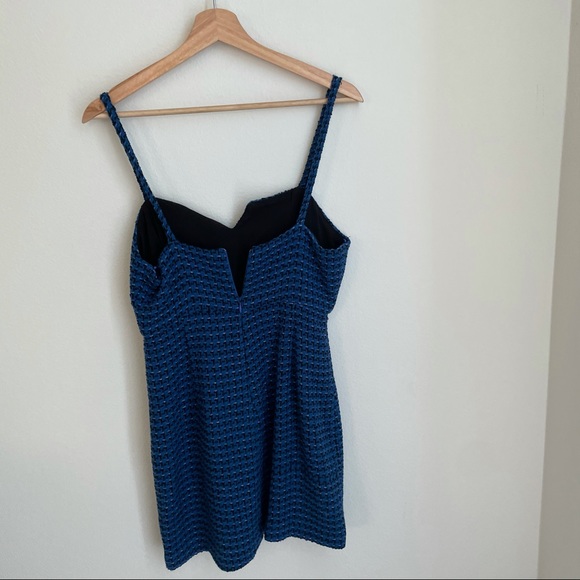 ZARA BLUE TEXTURED WEAVE TANK DRESS - Picture 7 of 9